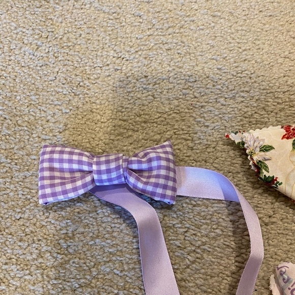 Small dog bandana & bow set - Picture 3 of 4